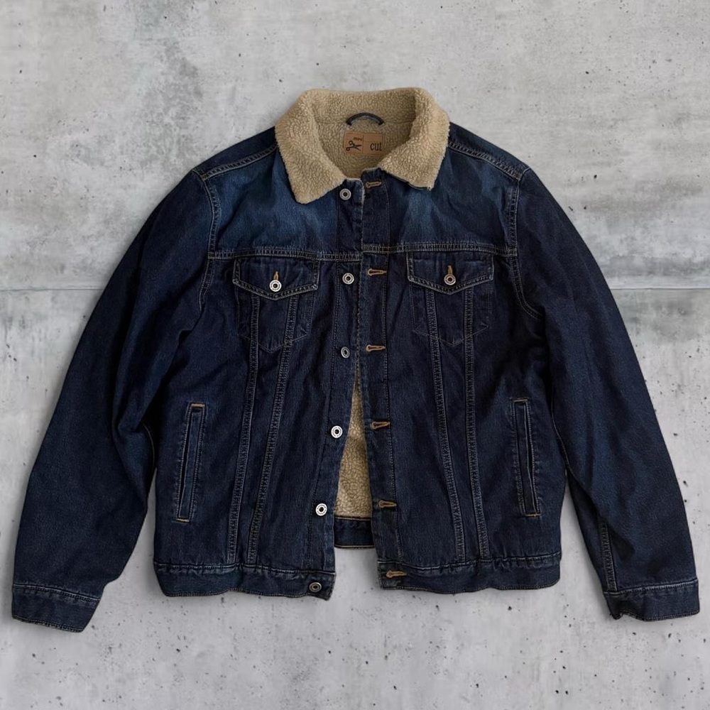 Y2K Vintage Mens Mavi Jeans Eddie Jacket Sherpa Furred